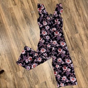 Club Monaco Floral Jumpsuit